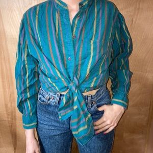 Vintage LL Bean Button Down  Blouse